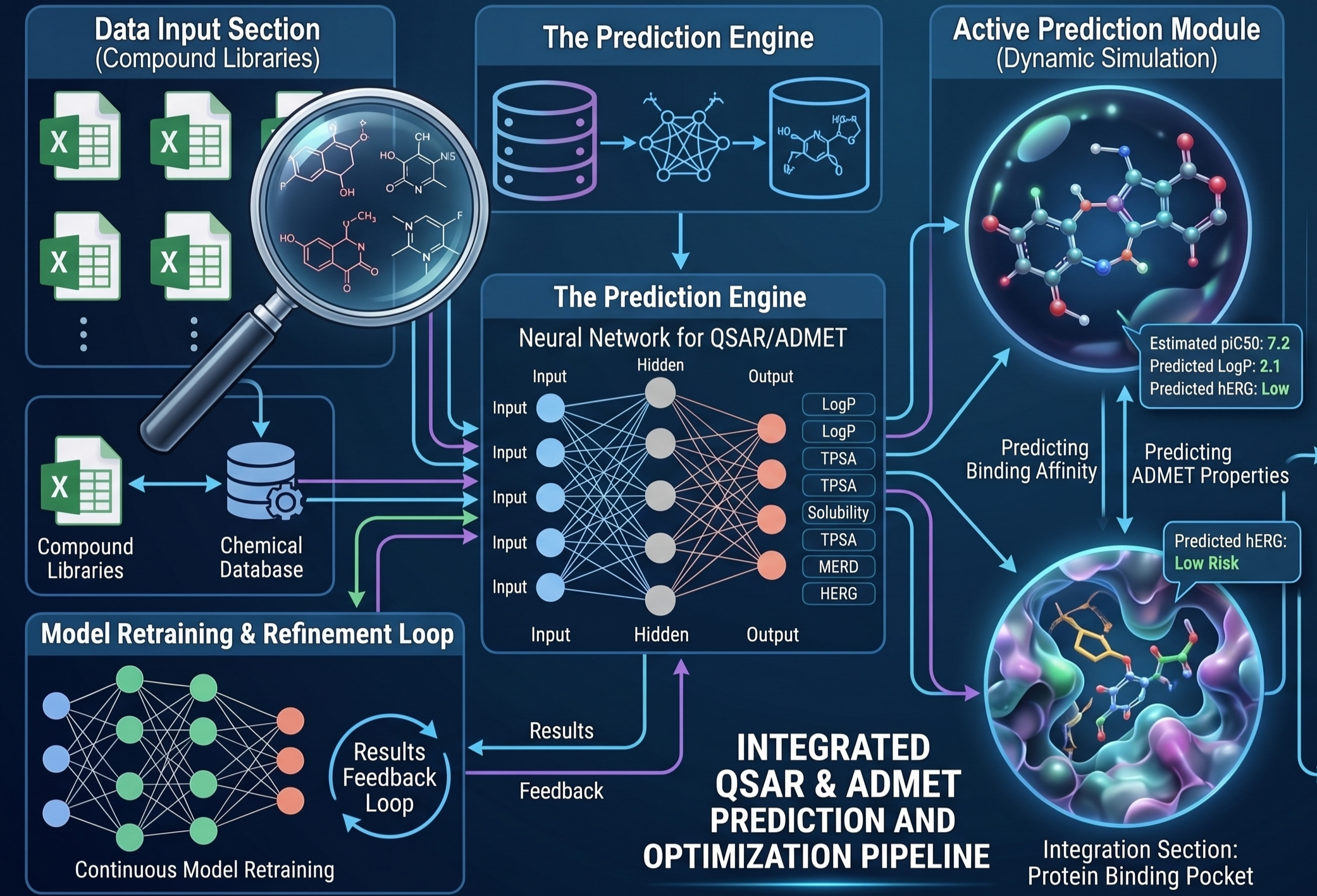 QSAR / ADMET Prediction visualization
